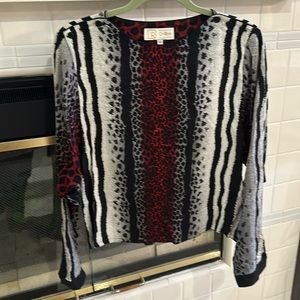 Da Rue California Animal print long sleeve top Size 12